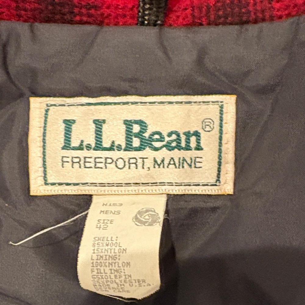 L.L. Bean Gray and Red Outerwear